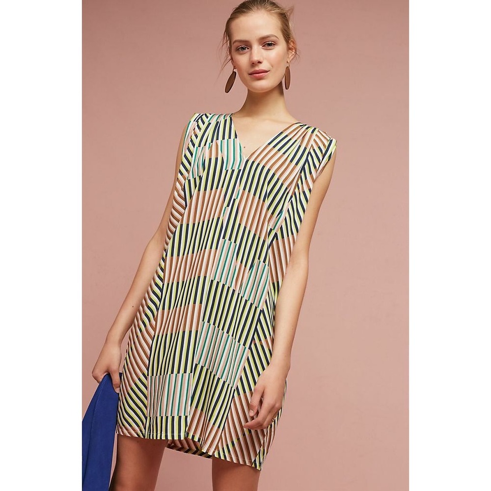 New Anthropologie Leslie Geo Tunic Dress XXSP The Odells